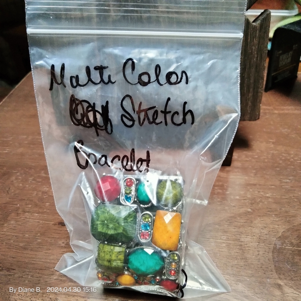 Multi Colored Stretched Bracelet - image 4